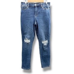 Judy Blue Distressed Slim Fit Jeans Women's Size 13/31 Casual Stretch Denim